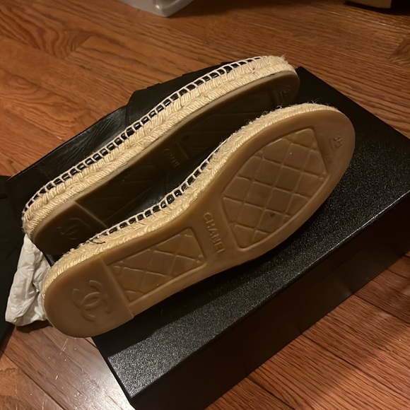 Black Chanel Espadrilles (size 8) - Picture 5 of 6